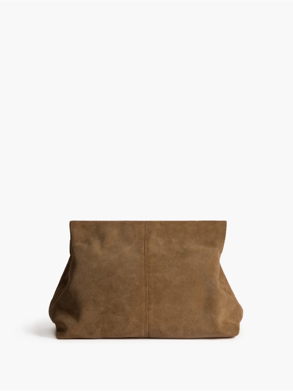 Flattered Clay Clutch Wet Sand Suede